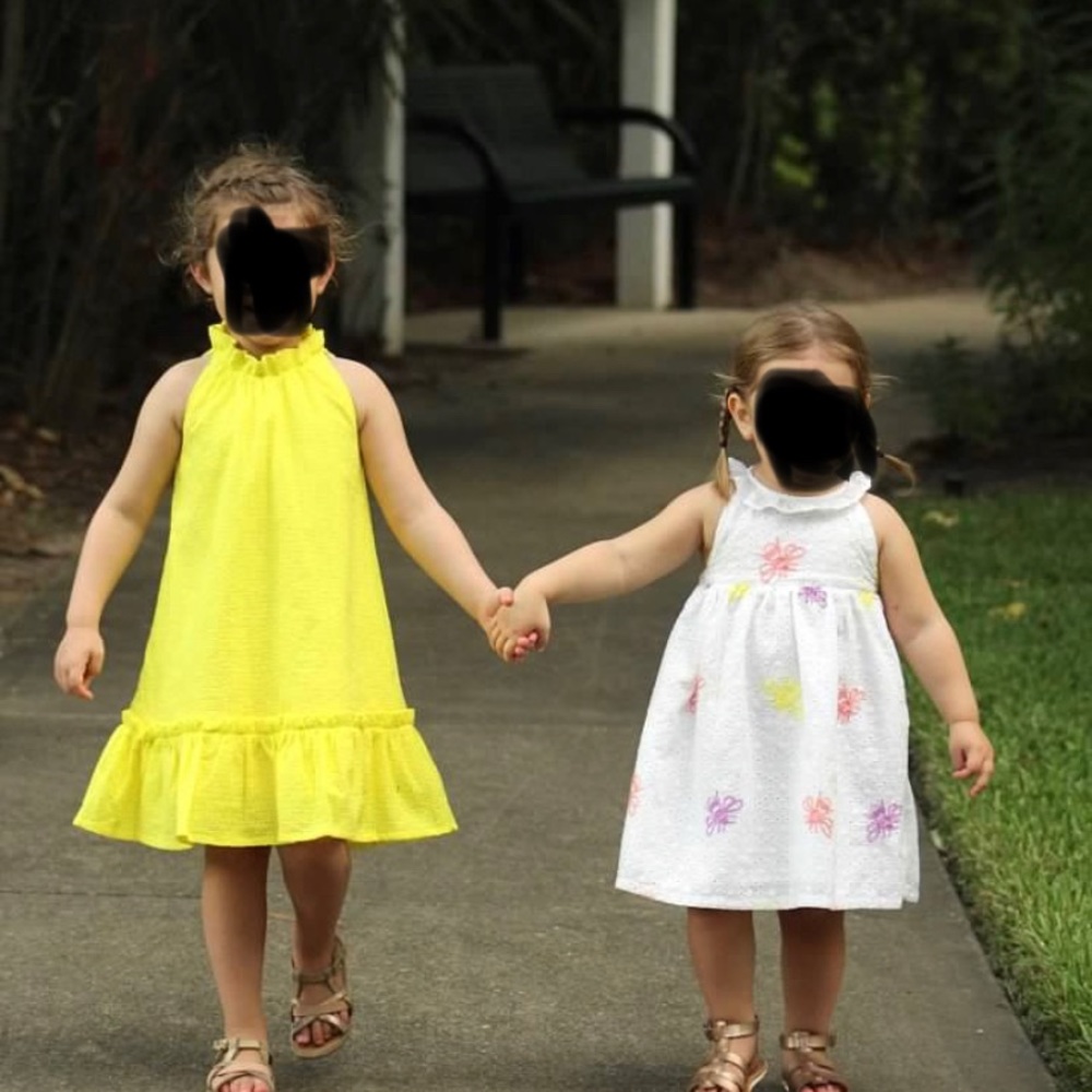 Janie and Jack lemon yellow eyelet dress 4T